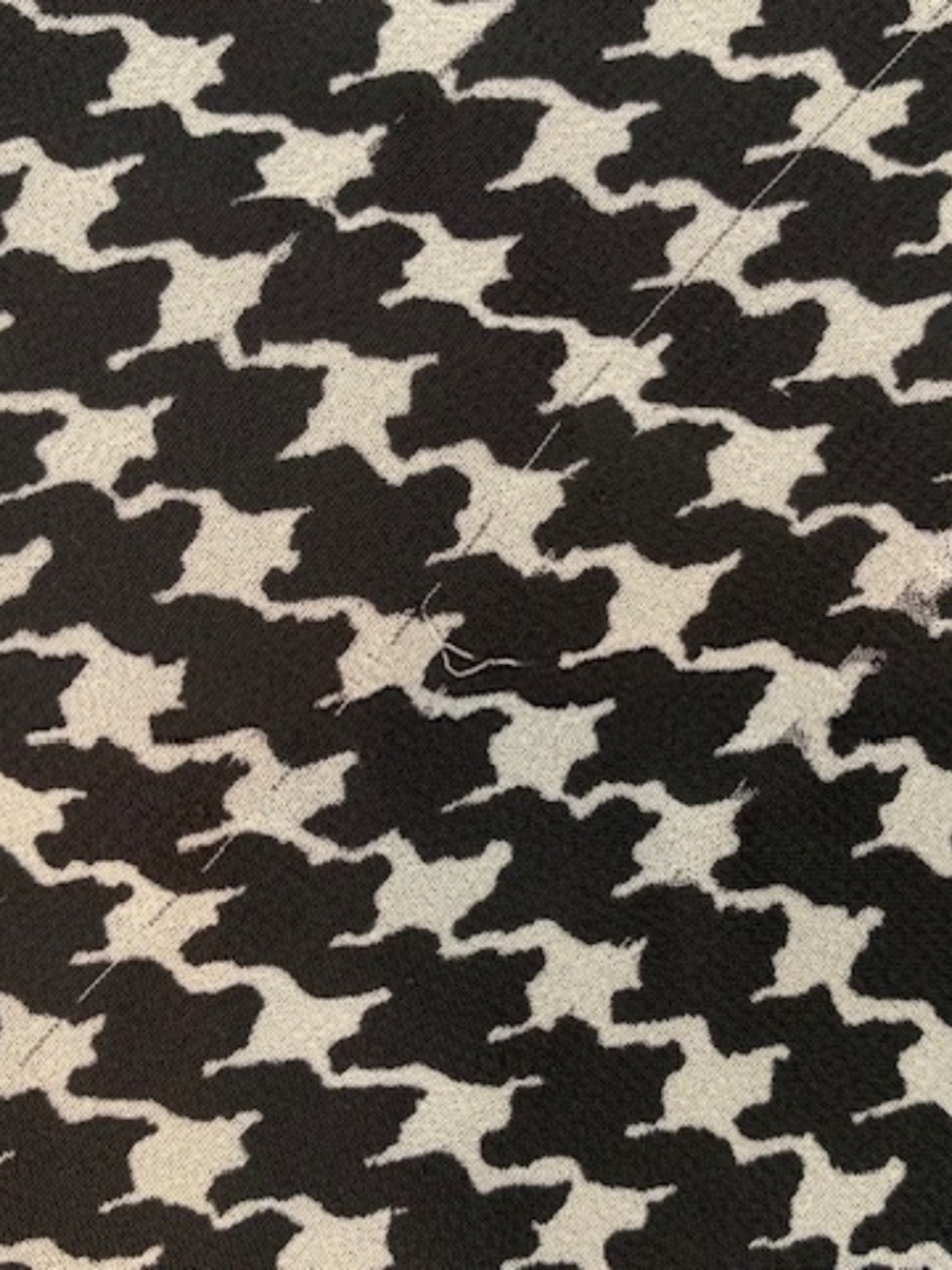Kate Spade Elegant Chiffon Dress Houndstooth Black & White Women's Size 4 - Picture 12 of 14